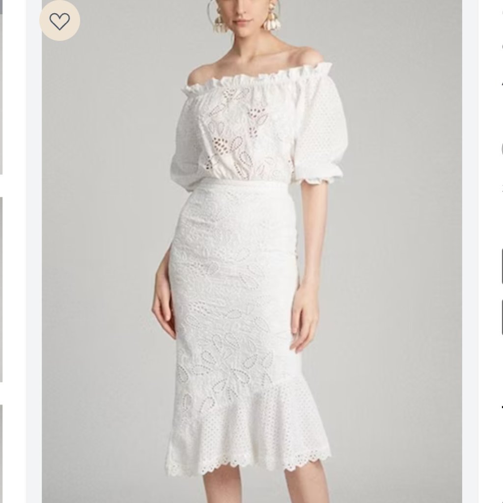 Saloni Grace Cotton Dress In White